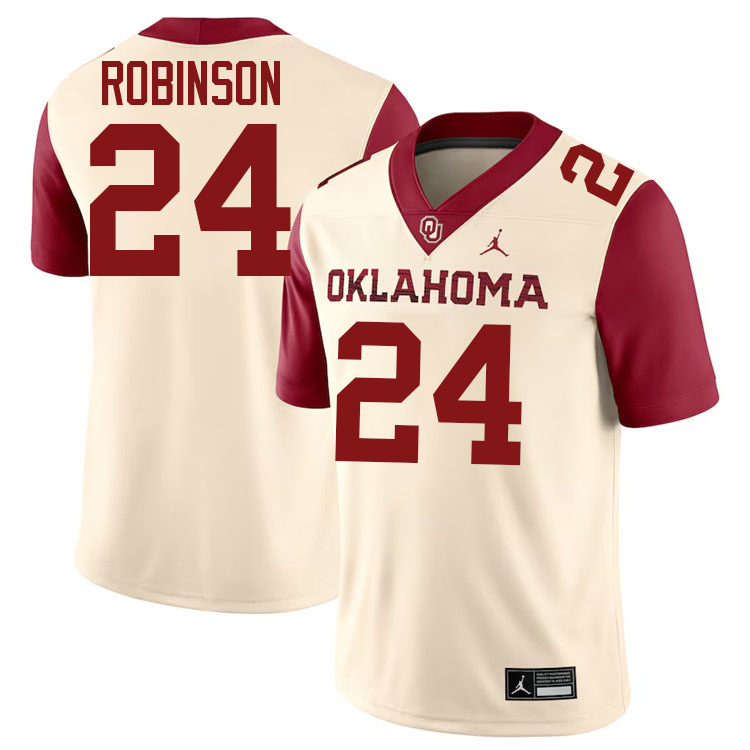 Xavier Robinson Oklahoma Sooners Jersey,Oklahoma Sooners Football Uniforms,Jersey-Cream